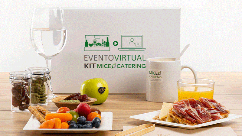 celebrar eventos virtuales con catering