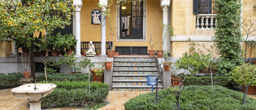 cena de navidad de empresa - jardin museo sorolla