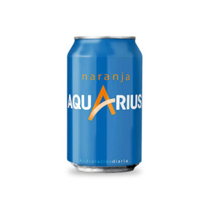 Pack 24u. Aquarius Naranja 33cl lata