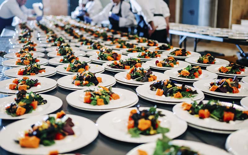 Evento con servicio de catering sostenible y personalizado de MICE Catering en España