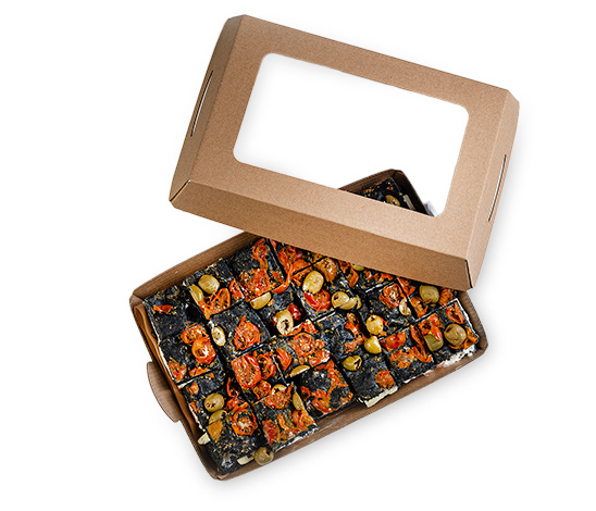 Mini focaccia mediterránea (Bandeja de 24uds) - Imagen 2
