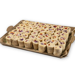 Mini Wraps de hummus(bandeja de 48 uds)