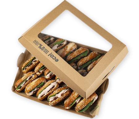 Mini pretzels de pavo con roquefort (Bandeja de 18uds) - Imagen 2