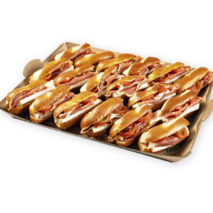 Mini pretzels de jamón serrano y membrillo (Bandeja de 18uds)