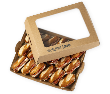 Mini pretzels de jamón serrano y membrillo (Bandeja de 18uds) - Imagen 2
